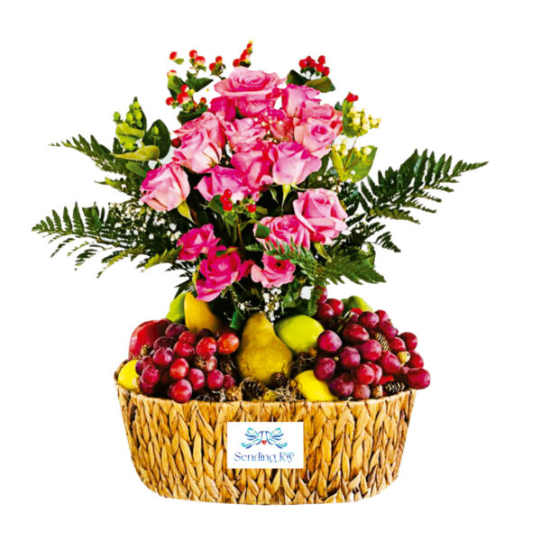 Sending Joy To You Paradise Fruity Flower Basket